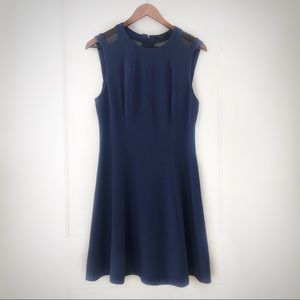 Rag & Bone Sheer/Mesh Panel Skater Dress